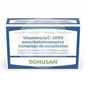 Vitamina C-1000 Complejo Ascorbatos 30 Comprimidos Bonusan