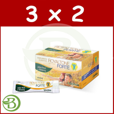 Pack 3x2 Royaltone Forte 20 Sticks Derbos