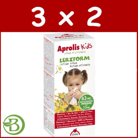 Pack 3x2 Aprolis Kids Leriform 180Ml. Intersa