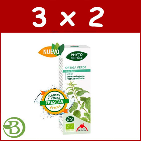 Pack 3x2 Phyto-Biopole Ortiga Verde Bio 50Ml. Intersa
