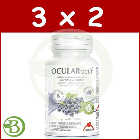 Pack 3x2 Ocularactif 45 Cápsulas Intersa