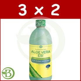 Pack 3x2 Aloe Vera Zumo Puro 1Lt. ESI - Trepat Diet