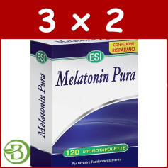 Pack 3x2 Melatonina 120 Tabletas 1Mg. ESI - Trepat Diet