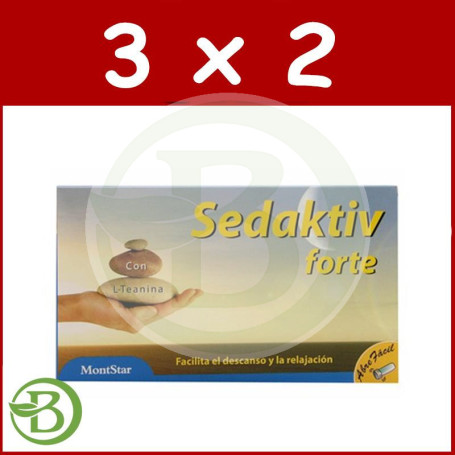 Pack 3x2 Sedaktiv Forte con L-Teanina Montstar