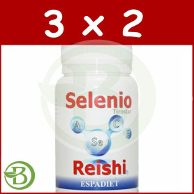 Pack 3x2 Selenio Reishi 60 Cápsulas Espadiet