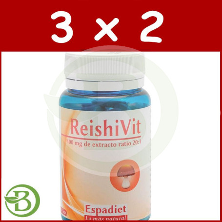 Pack 3x2 Reishi-Vit Forte 60 Cápsulas Espadiet