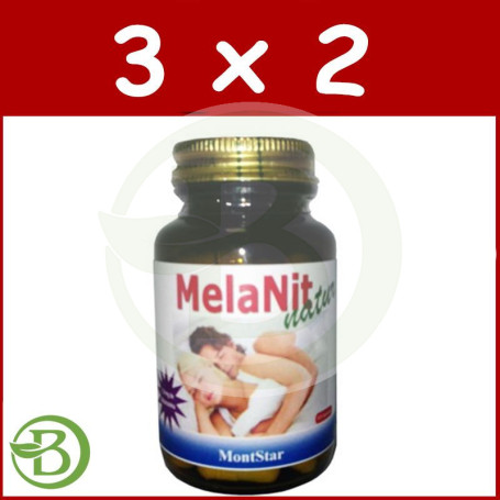 Pack 3x2 Melanit Natur 30 Cápsulas Montstar