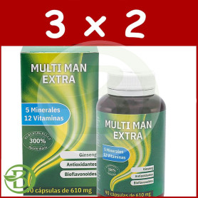 Pack 3x2 Multi Man Extra 90 Cápsulas Espadiet