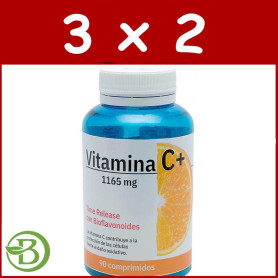 Pack 3x2 Vitamina C+ Bioflavonoides 90 Comprimidos Espadiet