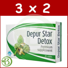 Pack 3x2 Depur Star Detox 20 Viales Espadiet