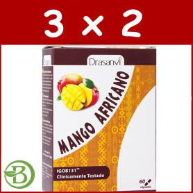 Pack 3x2 Mango Africano 60 Cápsulas Drasanvi