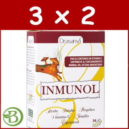 Pack 3x2 Inmunol 36 Cápsulas Drasanvi