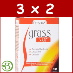 Pack 3x2 Grass 3QM 45 Comprimidos Drasanvi