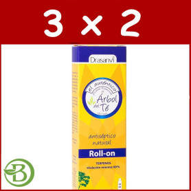 Pack 3x2 Aceite De Árbol Del Té Roll-On 10Ml. Drasanvi