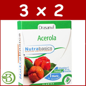 Pack 3x2 Acerola 30 Cápsulas Drasanvi