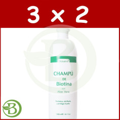 Pack 3x2 Champú Biotina y Aloe Vera 1Lt. Drasanvi