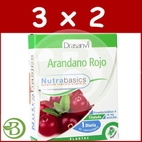 Pack 3x2 Arándano Rojo 30 Cápsulas Drasanvi