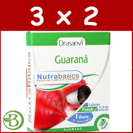 Pack 3x2 Guarana 30 Cápsulas Drasanvi