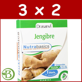 Pack 3x2 Jengibre 30 Cápsulas Drasanvi