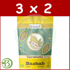 Pack 3x2 Baobab Bio 125Gr. Drasanvi