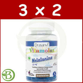 Pack 3x2 Vitamolas Melatonina 60 Gominolas Drasanvi