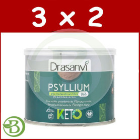 Pack 3x2 Psyllium Bio 200Gr. Keto Drasanvi