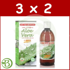 Pack 3x2 Zumo de Aloe Vera y Ágave 500Ml. Marnys