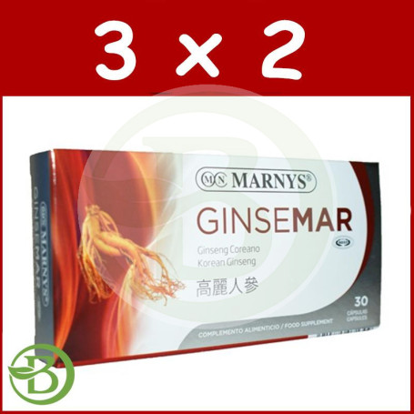 Pack 3x2 Ginseng Coreano Marnys