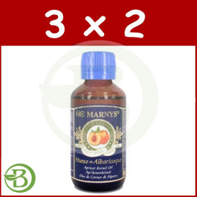 Pack 3x2 Aceite Puro de Hueso de Albaricoque 125Ml. Marnys