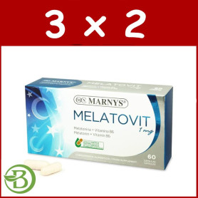 Pack 3x2 Melatovit 60 Cápsulas Marnys