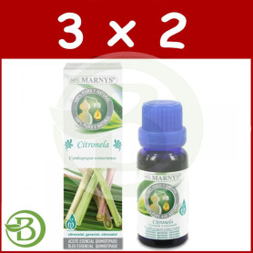 Pack 3x2 Aceite Esencial Alimentario de Citronela Marnys