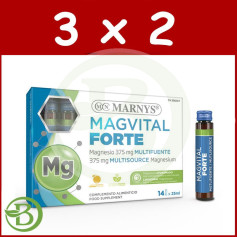 Pack 3x2 Magvital Forte 14 Viales Marnys