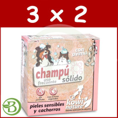 Pack 3x2 Kowi Champú Sólido Pieles Sensibles, 70 Gr Kowi Nature