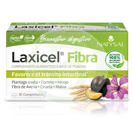 Laxicel Fibra 30 Comprimidos Natysal