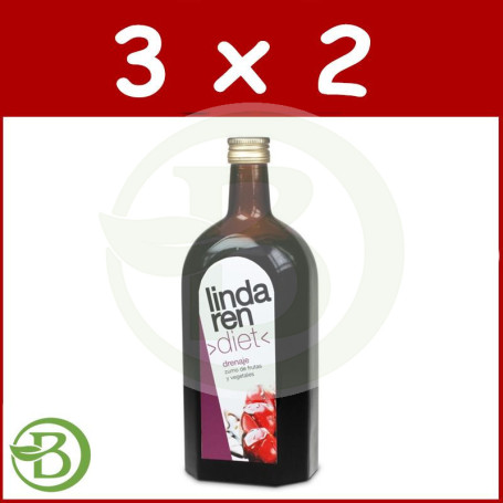 Pack 3x2 Drenaje 650Ml. Lindaren Diet