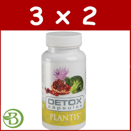 Pack 3x2 Detox 60 Cápsulas Plantis