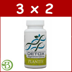 Pack 3x2 Digestenzims Detox 60 Cápsulas Plantis