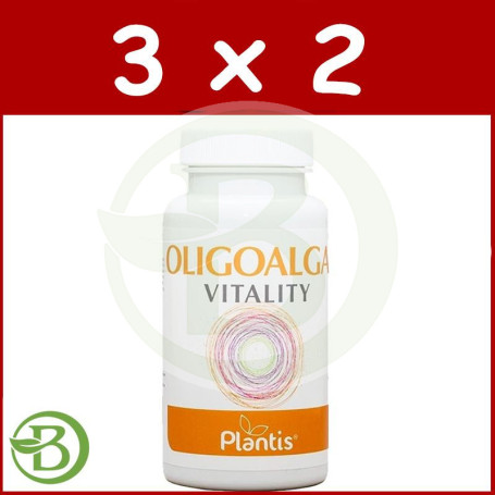 Pack 3x2 Oligoalgae Vitality 60 Cápsulas Plantis
