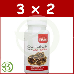Pack 3x2 Coriolus PSK Complex 60 Cápsulas Plantis