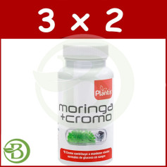 Pack 3x2 Moringa + Cromo 60 Cápsulas Plantis