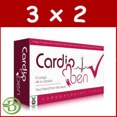 Pack 3x2 Cardioben 60 Cápsulas Tegor