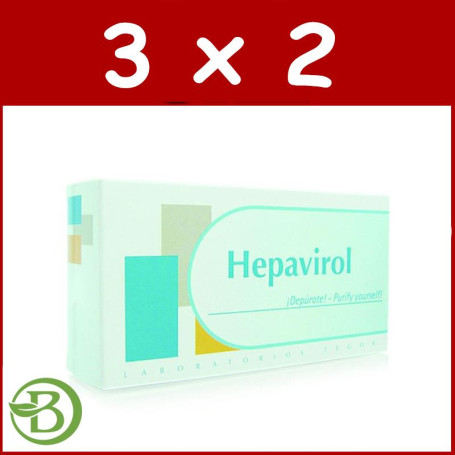 Pack 3x2 Hepavirol 60 Cápsulas Tegor