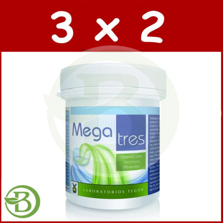 Pack 3x2 Mega Tres 90 Cápsulas Tegor