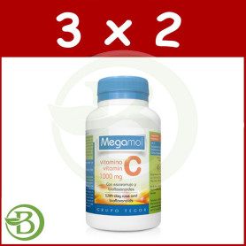 Pack 3x2 Vitamina C Megamol 30 Comprimidos Tegor