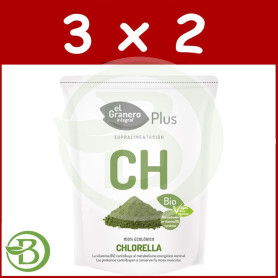 Pack 3x2 Chlorella Bio 200Gr. El Granero