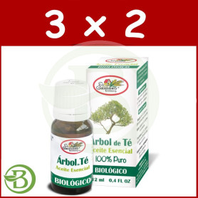 Pack 3x2 Aceite Esencial de Árbol de Té BIO 12Ml. El Granero