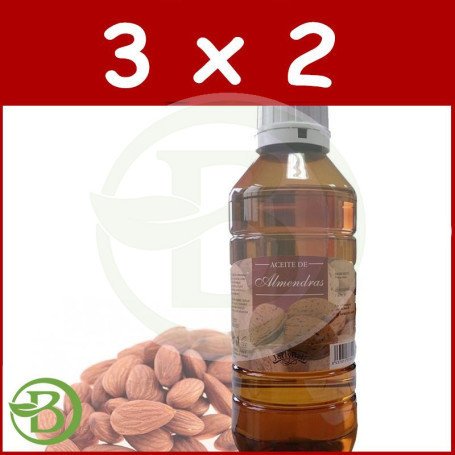 Pack 3x2 Aceite de Almendras Dulces 1Lt. Jellybell
