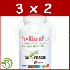 Pack 3x2 Psyllium Plus + F.O.S 100 Cápsulas Sura Vitasan