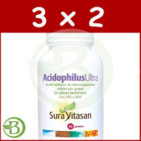 Pack 3x2 Acidophilus Ultra 45Gr. Sura Vitasan