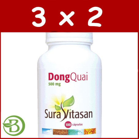 Pack 3x2 Dong Quai 100 Cápsulas Sura Vitasan